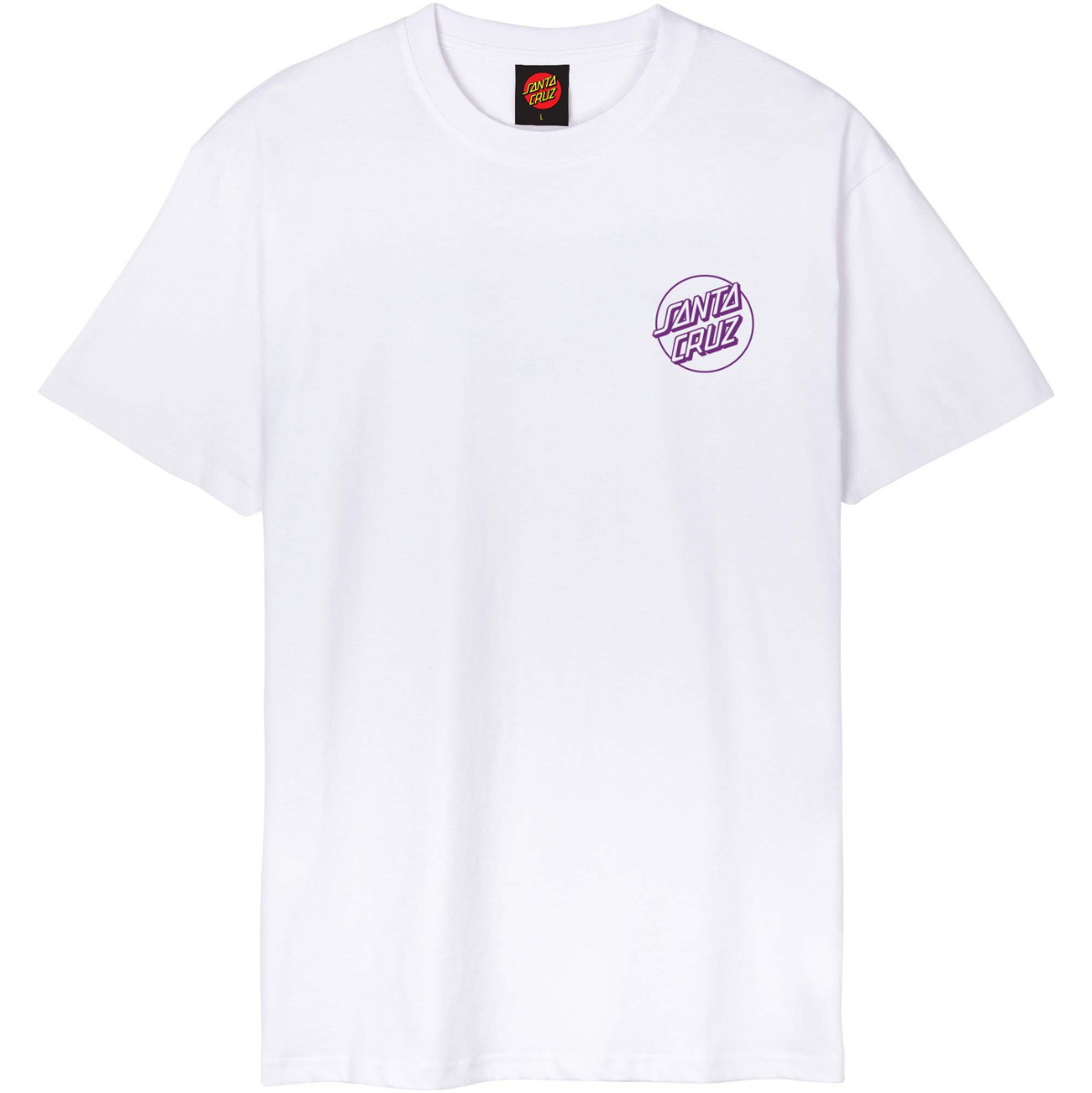 2026 Santa Cruz Mens Forging Dot T-Shirt SCA-TEE-14161 - White